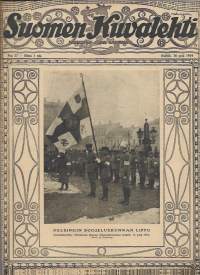 Suomen Kuvalehti 1919 nr 17/ Helsingin  Suojeluskunnan lippu , Inon linnoitusvyöhykkeen valtaus, Pohjan pojat