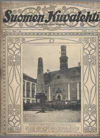 Suomen Kuvalehti 1919 nr 7, kansikuva Suomen lippu Narvan raatihuoneella, Suomen vanhin kirjanpainaja ja kirjainkustantaja G.V. Vilén, Valkoinen nousu Karjalassa, ym