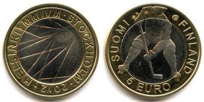 5 euro 2012 Jääkiekon MM-kisat Helsingissä ja Tukholmassa - pillerissä