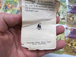 Walt Disneyn Davy Crockett peli / Paletti -pelikortit