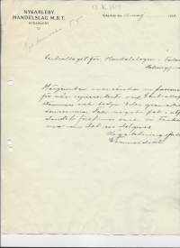 Nykarleby Handelslag MBT 1921 - firmalomake