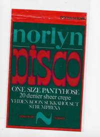 Norlyn Disco   tyhjä naisten sukkahousu  tuotepakkaus