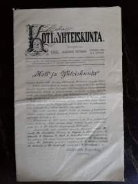 Koti ja yhteiskunta 1/ 1889