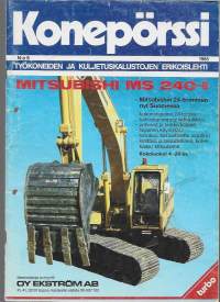 Konepörssi elokuu  1985 nr 8 työkoneiden ja kuljetuskaluston erikoislehti