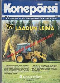 Konepörssi elokuu  1988 nr 6 työkoneiden ja kuljetuskaluston erikoislehti