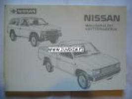 Nissan Mallisarja D21 -käyttöohjekirja suomenkielinen, operator´s manual in finnish