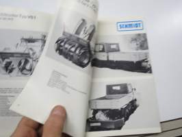 Schmidt Sammel-Prospekt - Schneefräsen - Schneeschleudern, Schneepflüge...für Mercedes-Benz Unimog U 34- U 52 (411 und 421) lumityö- ym. koneet -myyntiesite