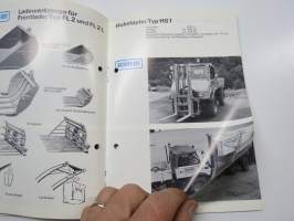 Schmidt Sammel-Prospekt - Schneefräsen - Schneeschleudern, Schneepflüge...für Mercedes-Benz Unimog U 34- U 52 (411 und 421) lumityö- ym. koneet -myyntiesite