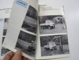 Schmidt Sammel-Prospekt - Schneefräsen - Schneeschleudern, Schneepflüge...für Mercedes-Benz Unimog U 34- U 52 (411 und 421) lumityö- ym. koneet -myyntiesite