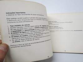 Mercedes-Benz Unimog Type OM 312/352 Catalog D 1969 Parts Catalogue -varaosaluettelo