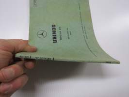 Mercedes-Benz Unimog Type OM 314 Catalog B 1969 Parts Catalogue -varaosaluettelo