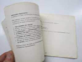 Mercedes-Benz Unimog Type OM 314 Catalog B 1969 Parts Catalogue -varaosaluettelo