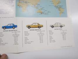 Datsun mallisto 1000, 1200, 1400, 1600, 16000 SSS, 1800, Diesel -myyntiesite