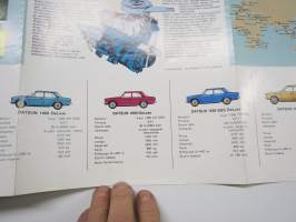 Datsun mallisto 1000, 1200, 1400, 1600, 16000 SSS, 1800, Diesel -myyntiesite