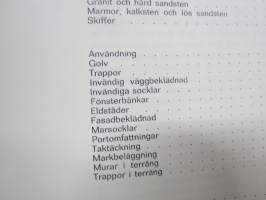 Stenhandboken - en handbok för arkitekter och byggnadstekniker