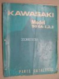Kawasaki Model 90 GA-1,2,3 parts catalogue -varaosaluettelo