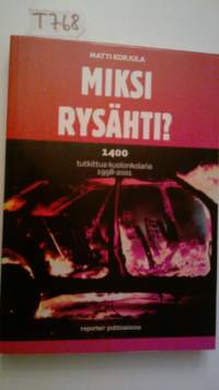 Miksi rysähti? - 1400 tutkittua kuolonkolaria 1998-2001