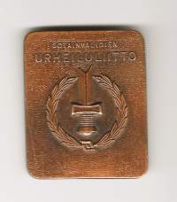 Sotainvalidien Urheiluliitto mitali 55x45 mm /Harjavalta 1993