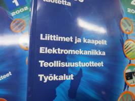 Farnell 2002 1-2 puolijohteet, optokomponentit, Testi- ja mittauslaitteet, Liittimet ja kaapelitelektromekaniikka, teollisuustuotteet, työkalut -tuoteluettelo