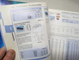 Farnell 2002 1-2 puolijohteet, optokomponentit, Testi- ja mittauslaitteet, Liittimet ja kaapelitelektromekaniikka, teollisuustuotteet, työkalut -tuoteluettelo