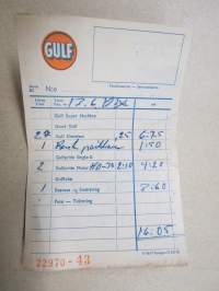 Gulf -huoltoasemakuitti
