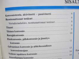 Korroosiotaulukot - ruostumattomat teräkset
