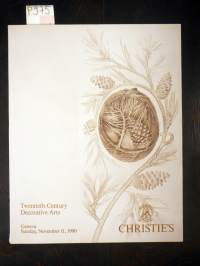 Twentieth Century Decorative Arts, Geneva, Sunday, November 11,1990 / Christie&#039;s / Huutokauppaluettelo