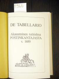 De Tabellario - Akateeminen tutkielma postinkantajasta v. 1689