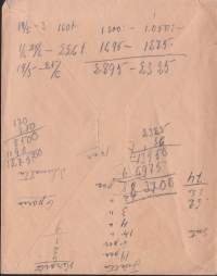 Firmakuori Laatokan-Karjalan uittoyhdistys Sortavala 5.8.1940??.