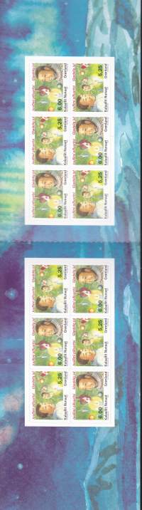 Kalaallit Nunaat - Grönlanti - Postimerkkivihko N:o 10, 2005 (jouluvihko) ** postituore. 12 x 1