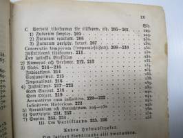 Latinsk Grammatika för Skolor och Gymnasier. Efter Billrothska Grammatikans Plan utarbetad af D:r Fredrik Ellendt, Öfwersatt, tillökt och omarbetad af J.A. Dahlström