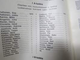 Juhana Herttua Yhteiskoulu - vuosikertomukset lukuvuosilta 1970-71, 1971-72, 1972-73, 1973-74, 1974-75 eli jonkun henkilön keskikouluaika 5 luokkaa