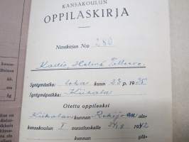 Kansakoulun oppilaskirja / arvostelukirja Helinä Kallio, Rekijoki