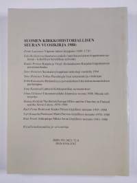 Suomen kirkkohistoriallisen seuran vuosikirja 78 (1988) = Finska kyrkohistoriska samfundets årsskrift