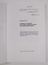 University Students&#039; Attitudes Towards Hiv/Aids in Finland and in Kenya (signeerattu, tekijän omiste)