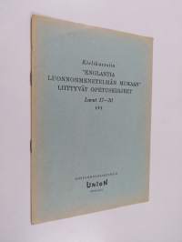 Kielikurssiin &quot;englantia luonnonmenetelmän mukaan&quot; liittyvät opetuskirjeet 5, luvut 17-20