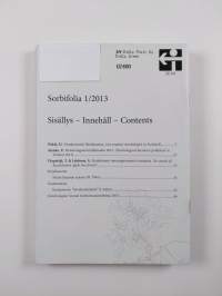 Sorbifolia vuosikerta 2013 (1-4)