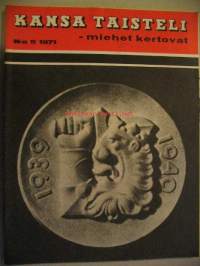 Kansa Taisteli 1971 nr 5 . Kapustajoen kahakka. Vuosalmi taistelu 1944. Viljo Lundén kirjoittaa Leipäsuon tienoilta, kuvissa mm Uudenkirkon parantola. Heikki