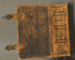Den Svenska Psalm-boken  painettu Turussa 1876 nahkaknnet lukitus