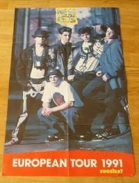 New Kids  on thr Block / Skid Row - juliste  80x54 cm taitettu kirjekokoon