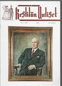 Kestilän Uutiset nr 1959 nr 1, kauppaneuvos 80 vuotta, uusi edustaja John Leivo, uusi työntutkija Jorma Valtonen