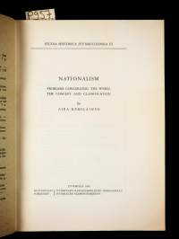 Nationalism - Problems concerning the word, the concept and classification