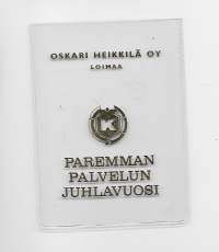 Oskari Heikkilä Oy Loimaa - mainos mainoslahja