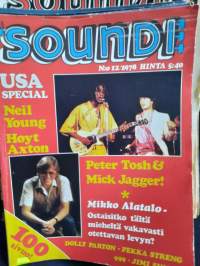 Soundi 12/1978 USA Special, Neil Young, Hoyt Axton, Peter Tosh &amp; Mick Jagger, Mikko Alatalo