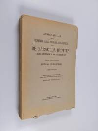 De särskilda brotten 1 : Anteckningar enligt professor Jaakko Forsmans föreläsningar öfver de särskilda brotten : enligt strafflagen af den 19 december 1889