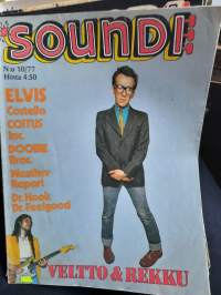 Soundi 10/1977 Elvis Costello, Coitus Inc., Doobie Bros, Weather Report, Veltto &amp; Riekku