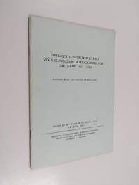 Finnische linguistische und volkskundliche Bibliographie für die Jahre 1967-1968