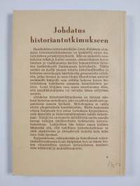 Johdatus historiantutkimukseen