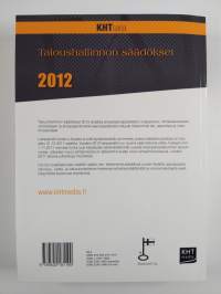 Taloushallinnon säädökset 2012
