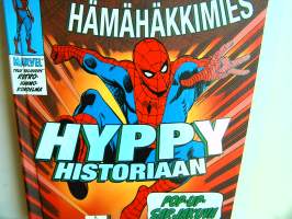hämmästyttävä hämähäkkimies Hyppy historiaa pop-up sarjakuva